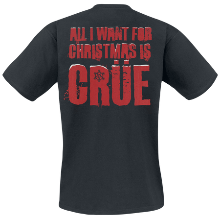 T-Shirt Manches courtes  de Mötley Crüe - All I Want For Christmas Is Crue - S à 3XL - pour Homme - noir - Mötley Crüe - View 2