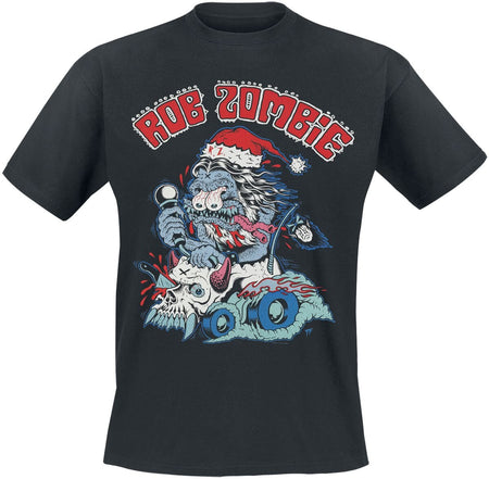 T-Shirt Manches courtes  de Rob Zombie - Santa Freak - S à 5XL - pour Homme - noir - Rob Zombie
