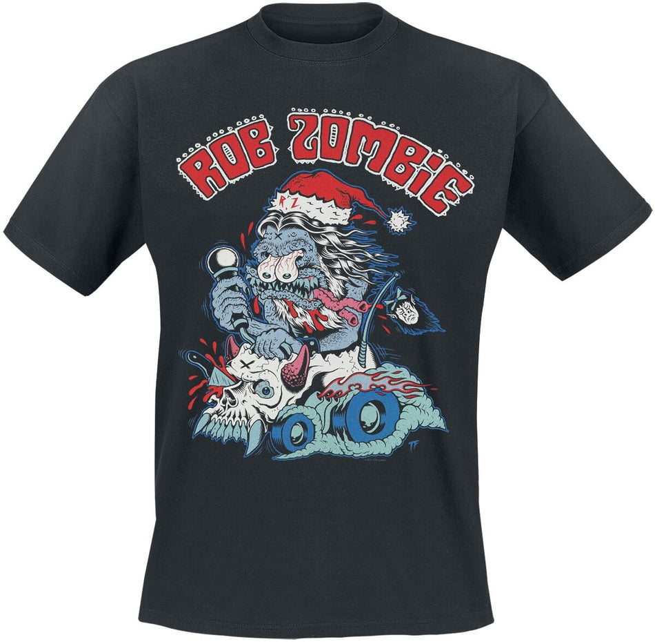 T-Shirt Manches courtes  de Rob Zombie - Santa Freak - S à 5XL - pour Homme - noir - Rob Zombie