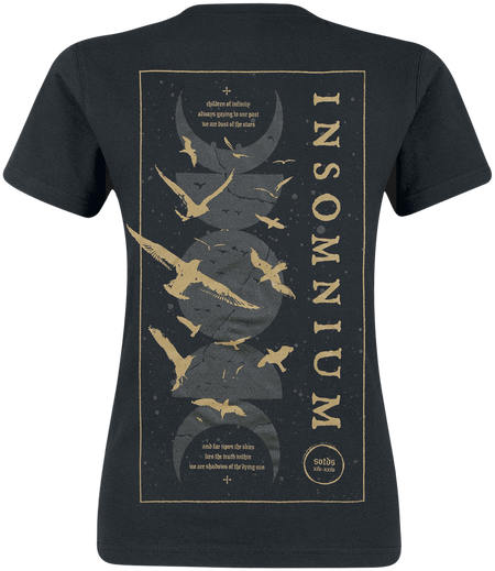 T-Shirt Manches courtes  de Insomnium - Beyond The Shadows - S à 3XL - pour Femme - noir - Insomnium - View 2