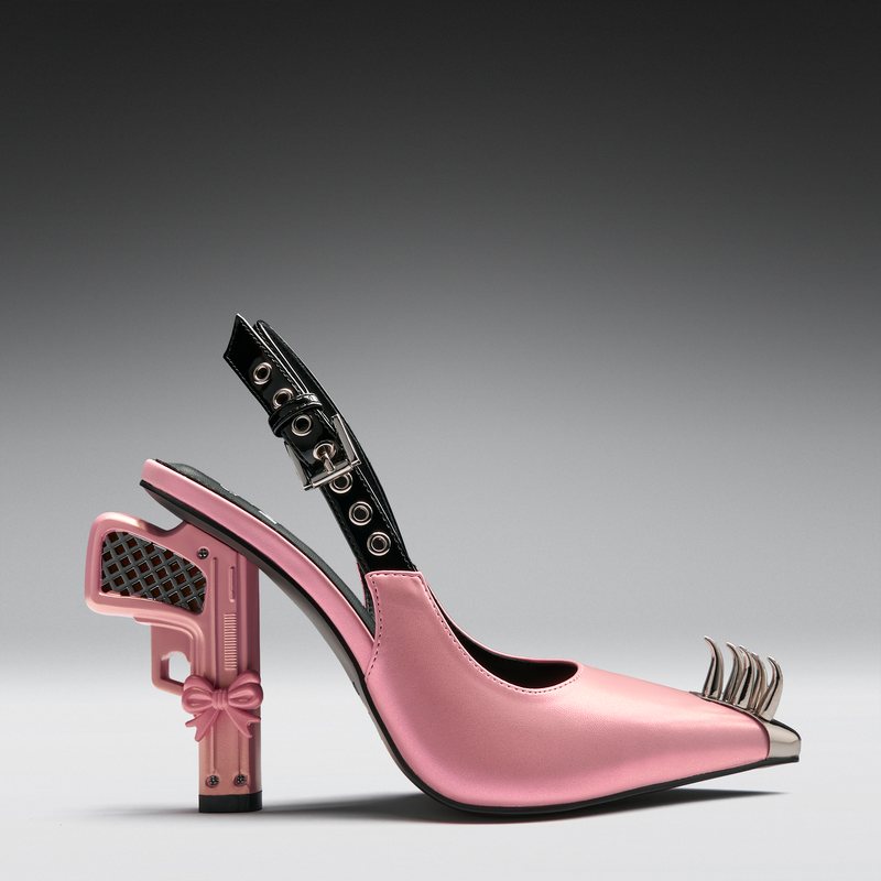 Talons hauts Rockabilly de KOI - TITLE Revenge Pump Gun Heels - EU36 à EU40 - pour Femme - rose - KOI - View 2