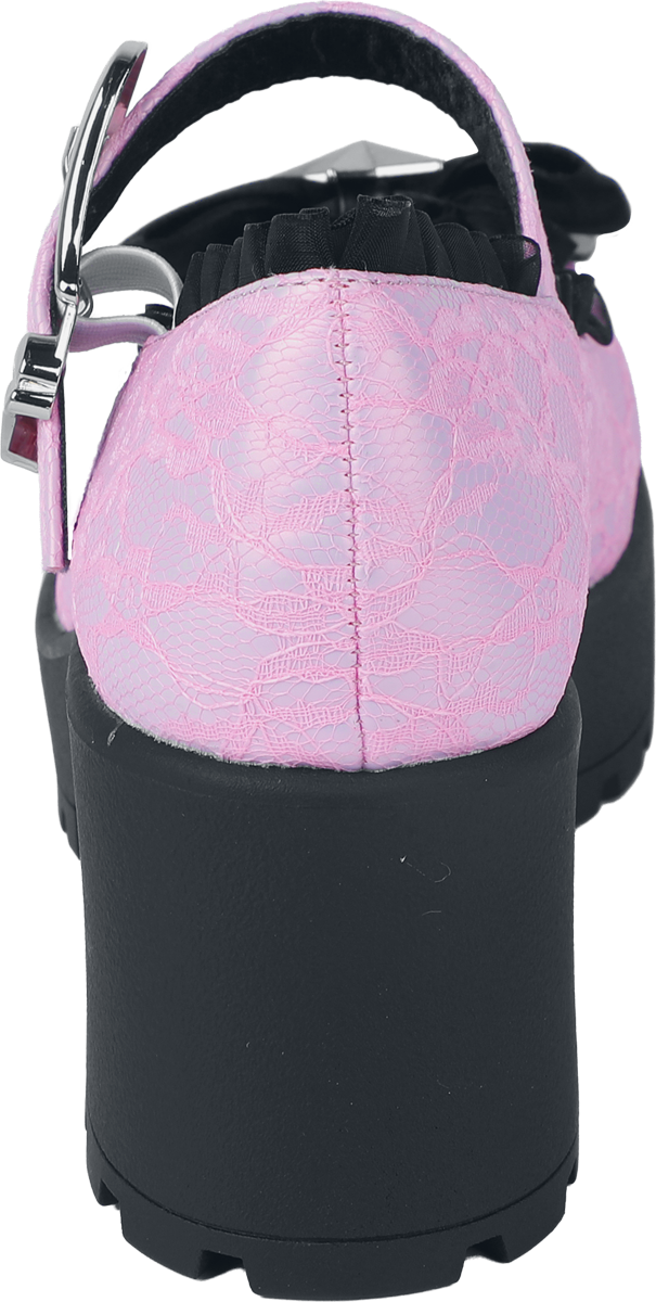 Talons hauts Rockabilly de KOI - Tira Mary Janes ‘ Park Princess Edition’ - EU36 à EU41 - pour Femme - noir/rose - KOI - View 2
