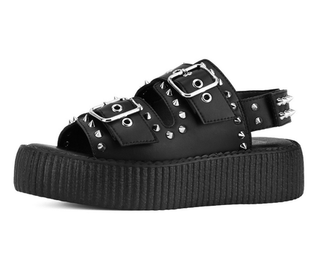 Tongs Gothic de T.U.K - Viva - Sandales - EU36 à EU42 - pour Femme - noir - T.U.K - View 2