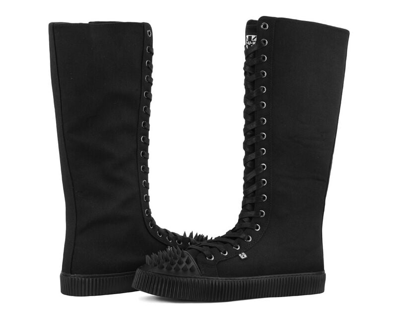 Bottes Gothic de T.U.K - Baskets en Toile 18 Trouse - EU36 à EU45 - pour Unisexe - noir - T.U.K