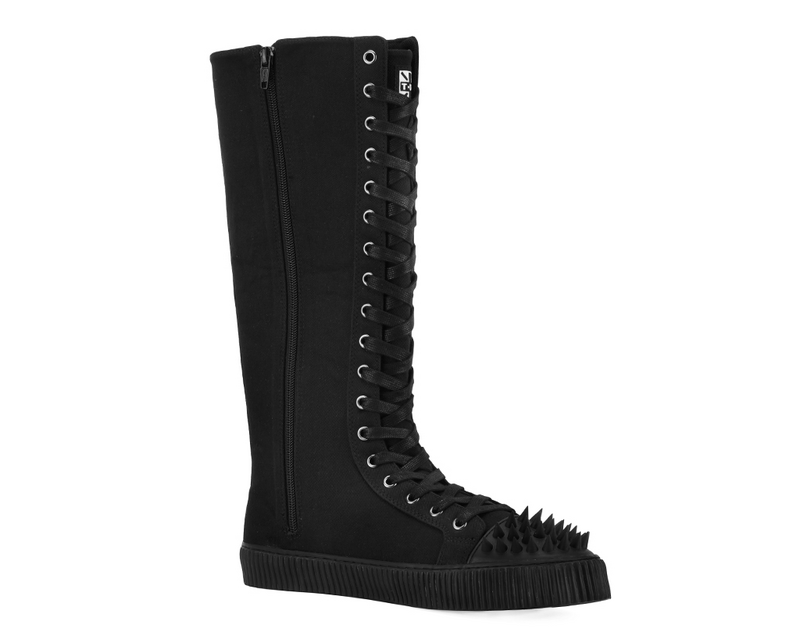 Bottes Gothic de T.U.K - Baskets en Toile 18 Trouse - EU36 à EU45 - pour Unisexe - noir - T.U.K - View 2