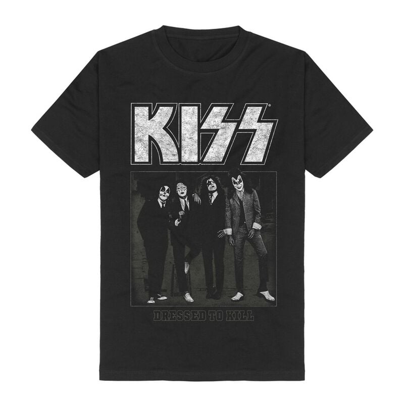 T-Shirt Manches courtes  de Kiss - Dressed to kill - S à 3XL - pour Homme - noir - Kiss
