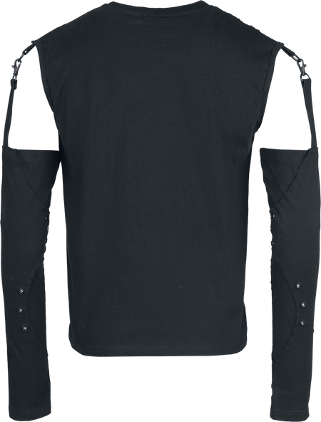 T-shirt manches longues Gothic de Heartless - Gloomtek - Haut - S à XXL - pour Homme - noir - Heartless - View 2