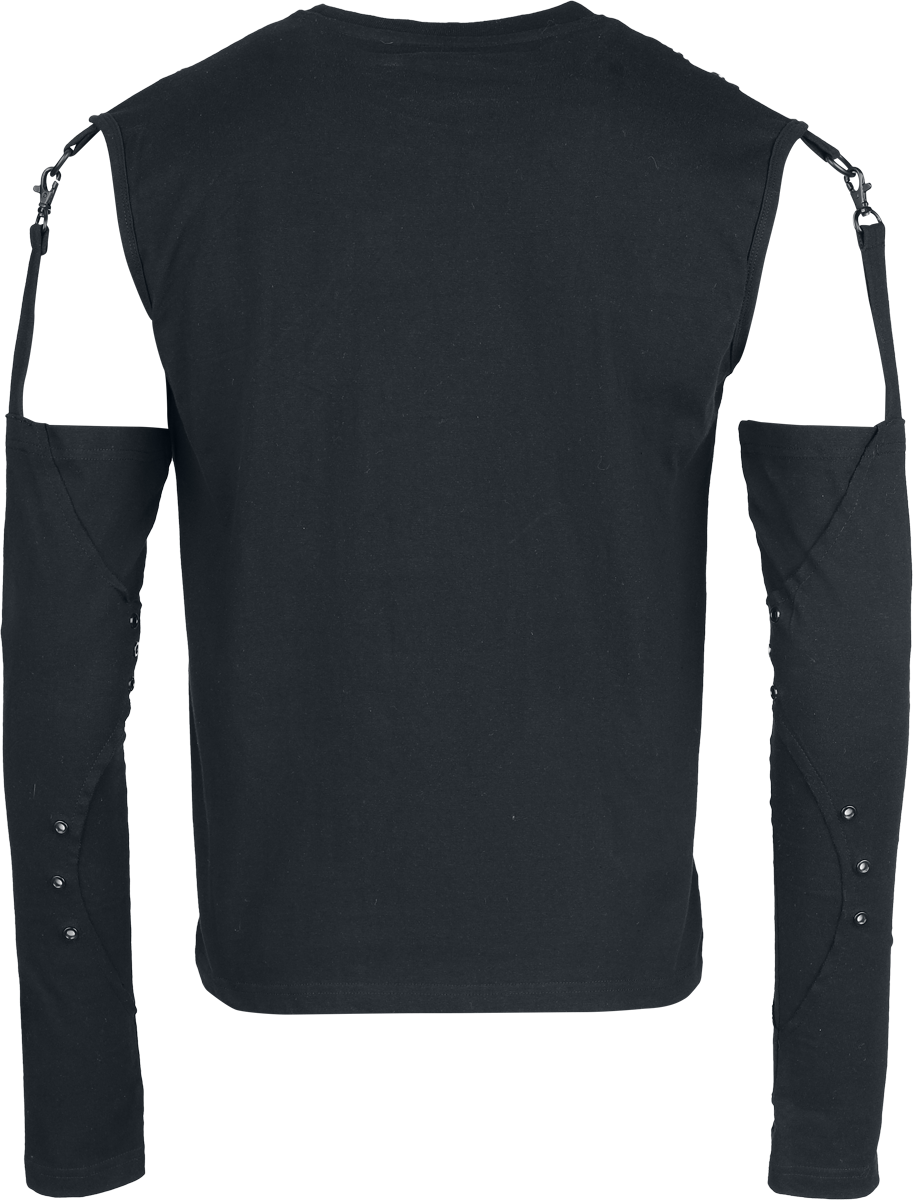 T-shirt manches longues Gothic de Heartless - Gloomtek - Haut - S à XXL - pour Homme - noir - Heartless - View 2