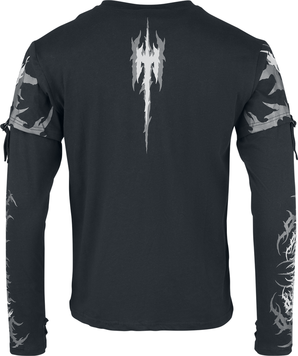 T-shirt manches longues Gothic de Heartless - Akumu - Haut Homme - S à 4XL - pour Homme - noir - Heartless - View 2
