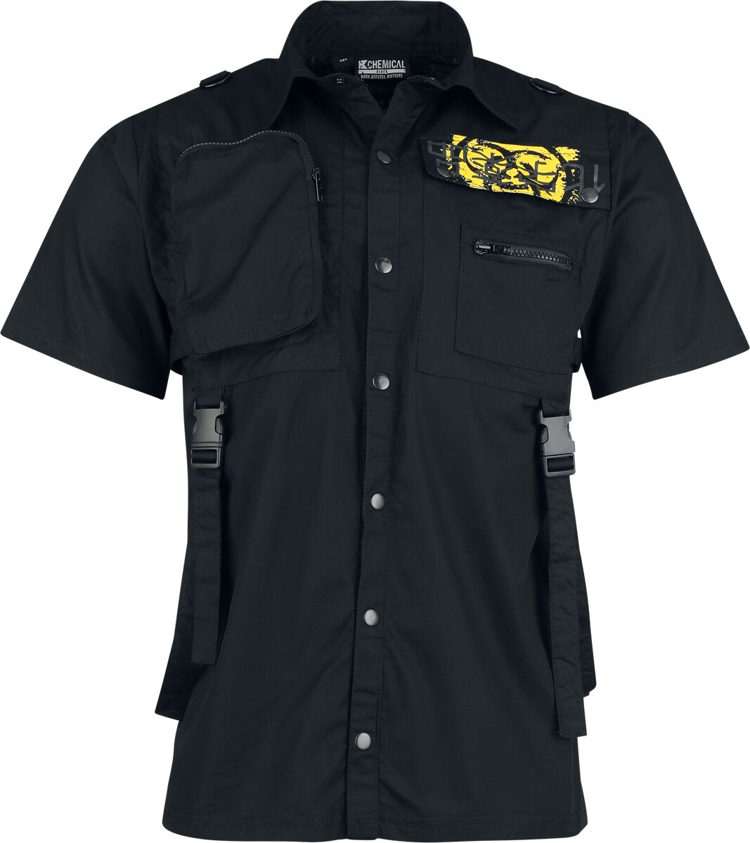 Chemise manches courtes Gothic de Chemical Black - Iron Warden - Chemise - S à 4XL - pour Homme - noir - Chemical Black