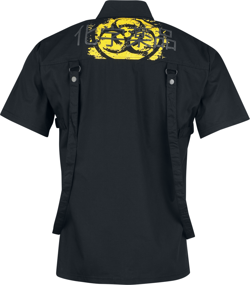 Chemise manches courtes Gothic de Chemical Black - Iron Warden - Chemise - S à 4XL - pour Homme - noir - Chemical Black - View 2
