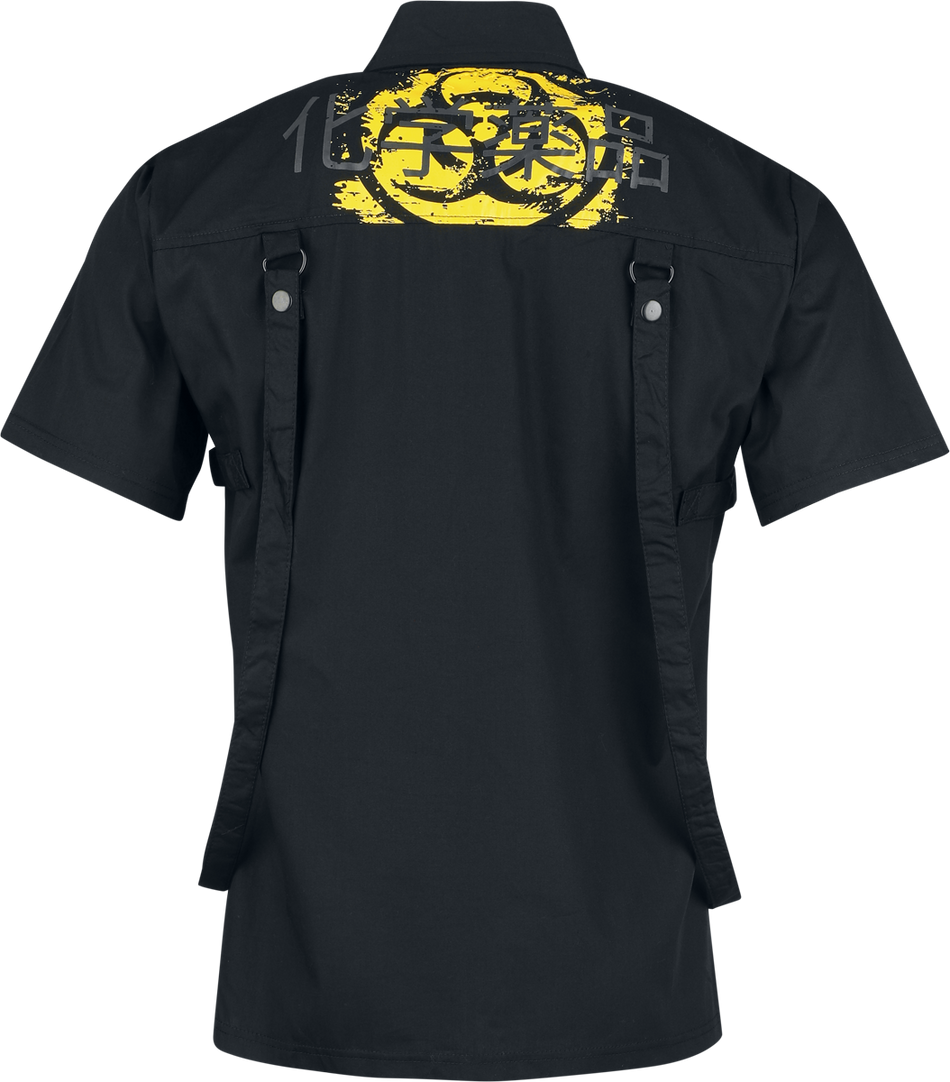 Chemise manches courtes Gothic de Chemical Black - Iron Warden - Chemise - S à 4XL - pour Homme - noir - Chemical Black - View 2