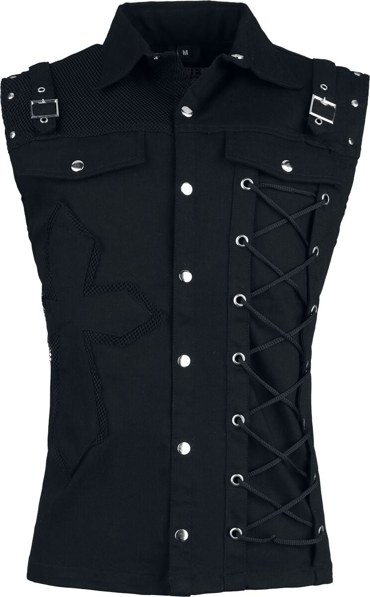Veste Gothic de Poizen Industries - Sanctified Sins - Débardeur - S à 4XL - pour Homme - noir - Poizen Industries