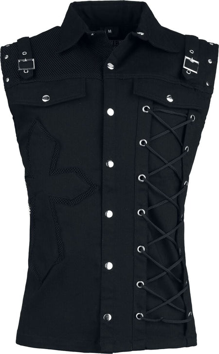 Veste Gothic de Poizen Industries - Sanctified Sins - Débardeur - S à 4XL - pour Homme - noir - Poizen Industries