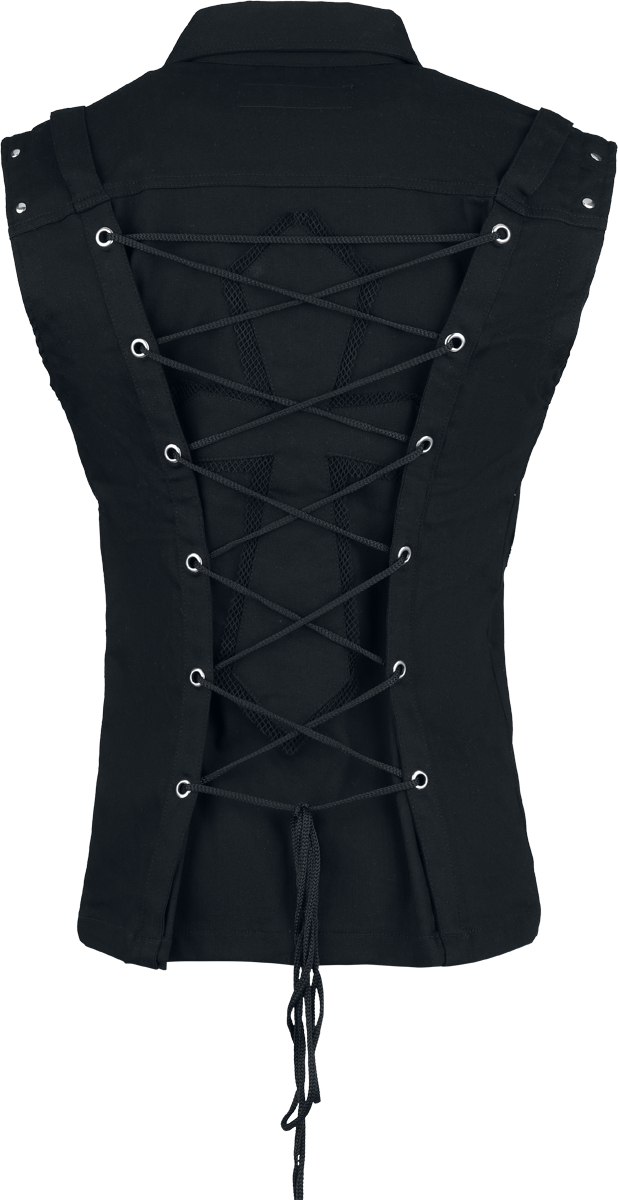 Veste Gothic de Poizen Industries - Sanctified Sins - Débardeur - S à 4XL - pour Homme - noir - Poizen Industries - View 2
