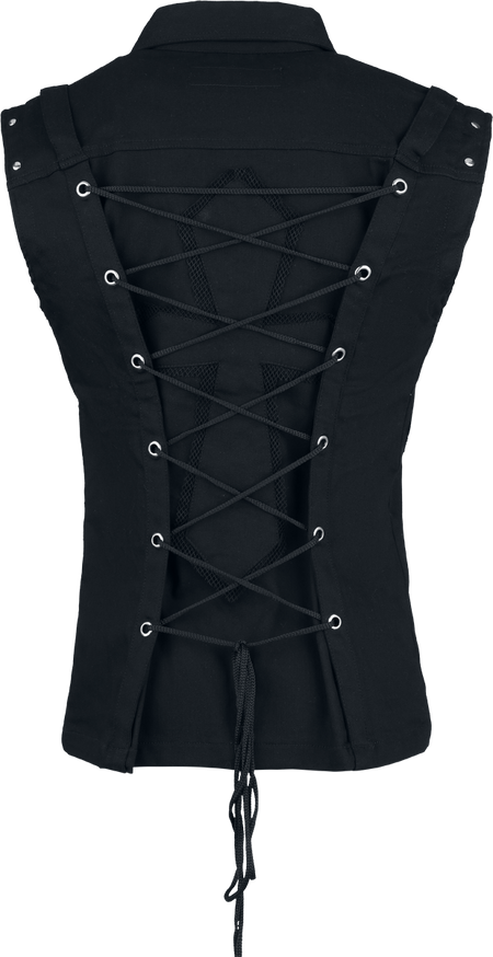 Veste Gothic de Poizen Industries - Sanctified Sins - Débardeur - S à 4XL - pour Homme - noir - Poizen Industries - View 2