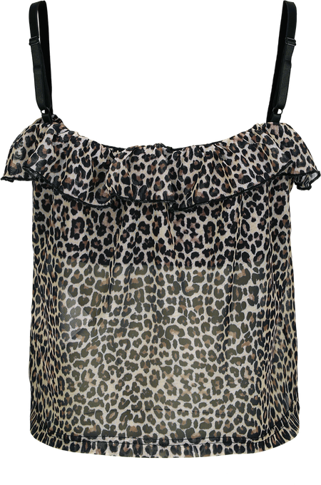 Top Rockabilly de Pussy Deluxe - Léopard - Haut Imprimé - S à XXL - pour Femme - multicolore - Pussy Deluxe - View 2