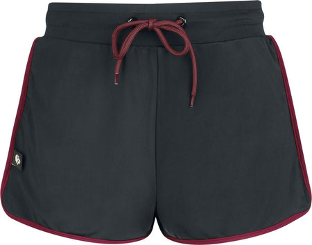 Short de bain  de RED by EMP - Basic - S à XXL - pour Femme - noir/rouge - RED by EMP