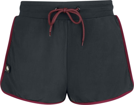 Short de bain  de RED by EMP - Basic - S à XXL - pour Femme - noir/rouge - RED by EMP