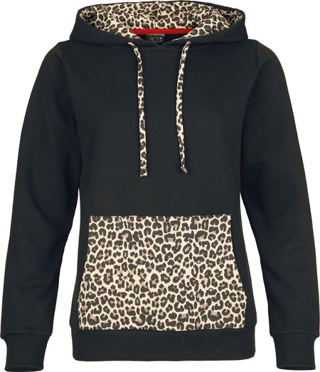 Sweat-shirt à capuche Rockabilly de Pussy Deluxe - Sweet Leopard - Sweat Imprimé - S à XXL - pour Femme - multicolore - Pussy Deluxe