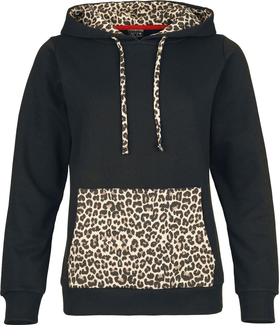 Sweat-shirt à capuche Rockabilly de Pussy Deluxe - Sweet Leopard - Sweat Imprimé - S à XXL - pour Femme - multicolore - Pussy Deluxe