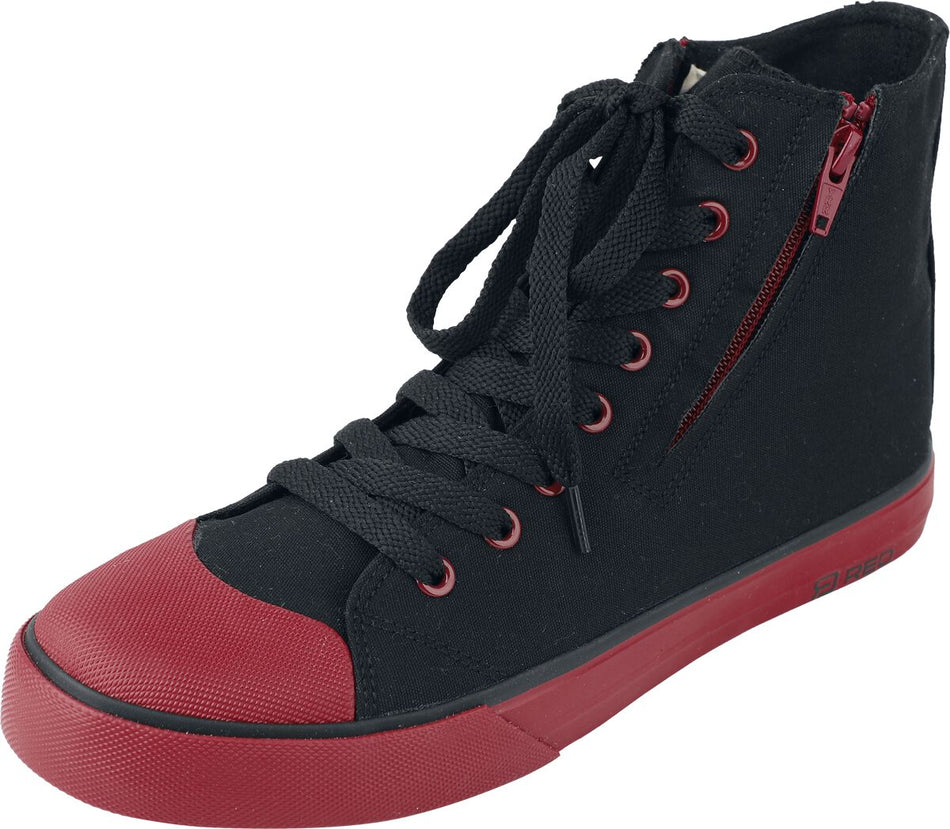 Baskets hautes  de RED by EMP - Basic - EU37 à EU47 - pour Unisexe - noir/rouge - RED by EMP
