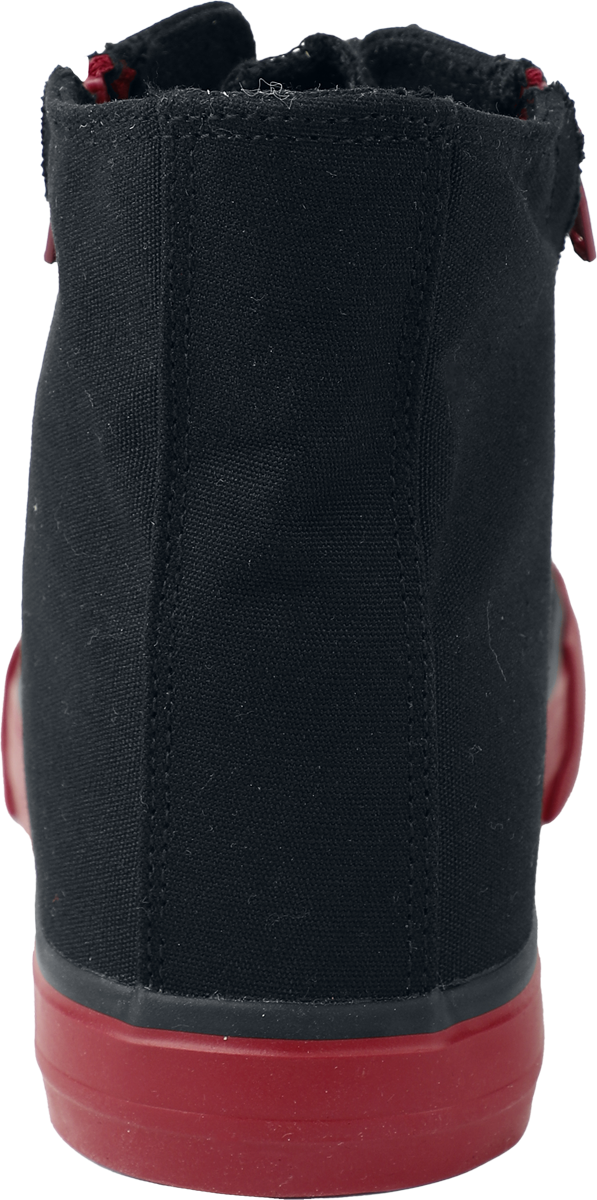 Baskets hautes  de RED by EMP - Basic - EU37 à EU47 - pour Unisexe - noir/rouge - RED by EMP - View 2