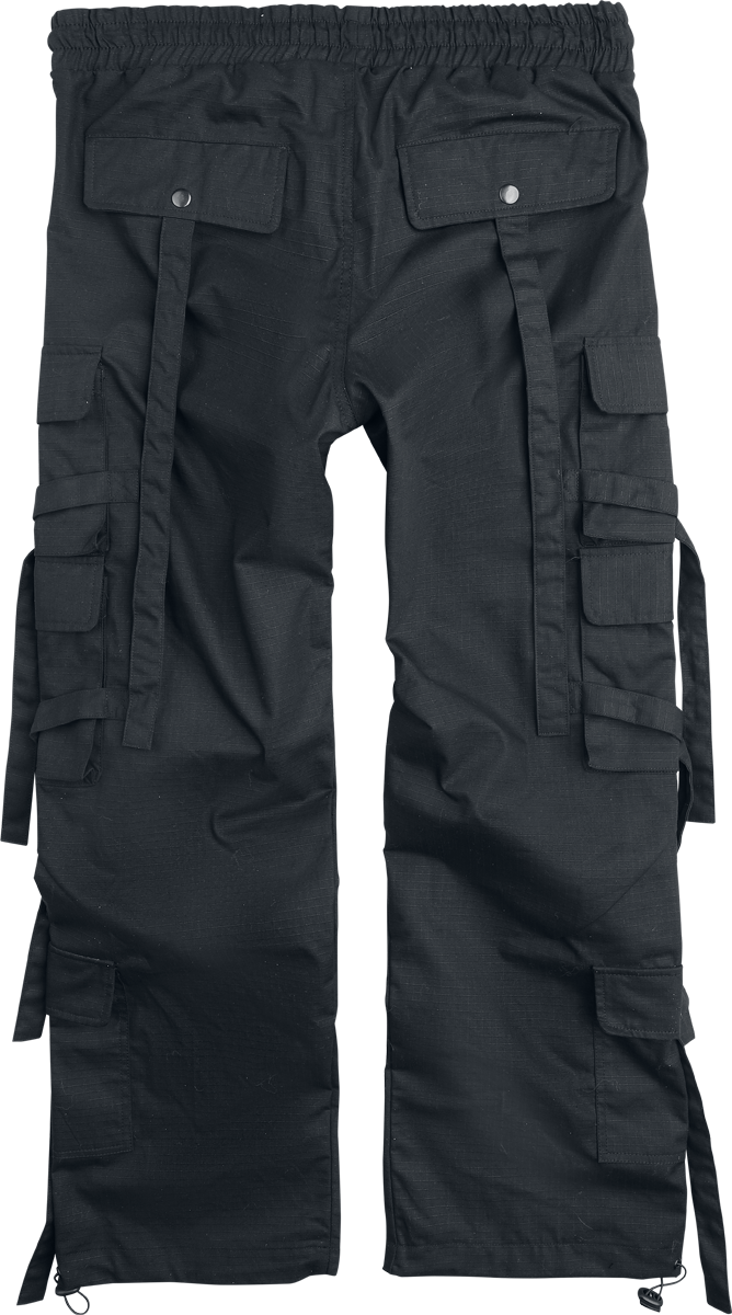 Pantalon Cargo Gothic de Chemical Black - Dread Marshal Pants Mens Black - W34L34 à W38L34 - pour Homme - noir - Chemical Black - View 2