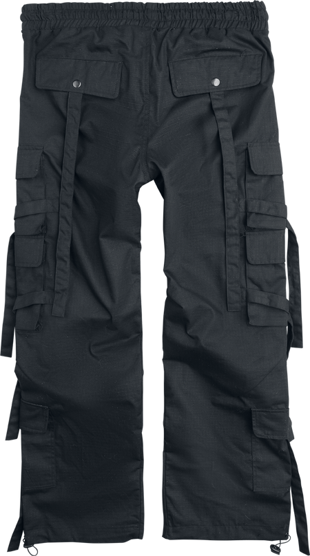 Pantalon Cargo Gothic de Chemical Black - Dread Marshal - Pantalon Homme - W32L34 à W38L34 - pour Homme - noir - Chemical Black - View 2