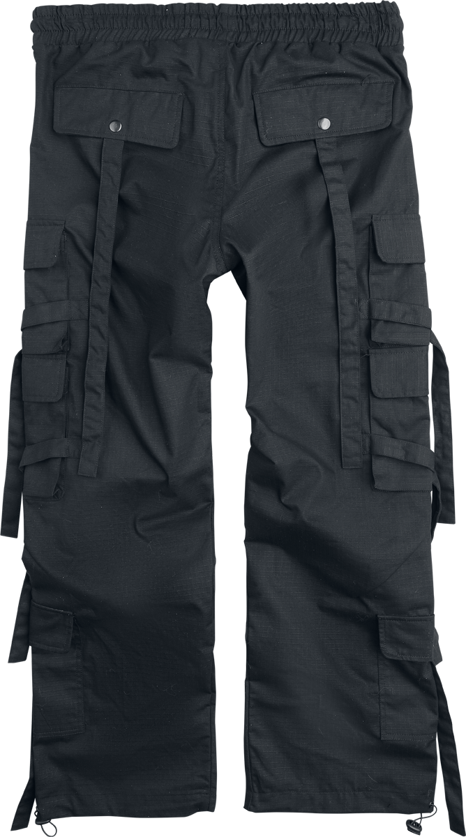 Pantalon Cargo Gothic de Chemical Black - Dread Marshal - Pantalon Homme - W32L34 à W38L34 - pour Homme - noir - Chemical Black - View 2