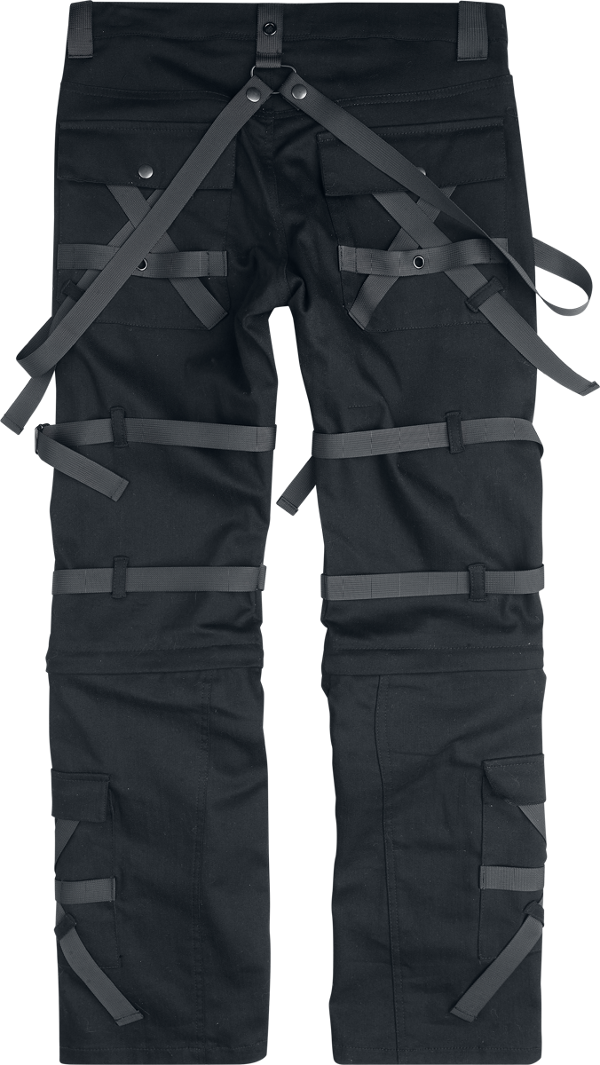 Pantalon en toile Gothic de Chemical Black - Cairo - Pantalon - W30L32 à W38L34 - pour Homme - noir - Chemical Black - View 2
