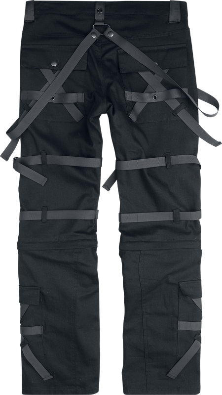 Pantalon en toile Gothic de Chemical Black - Cairo - Pantalon - W30L32 à W38L34 - pour Homme - noir - Chemical Black - View 2