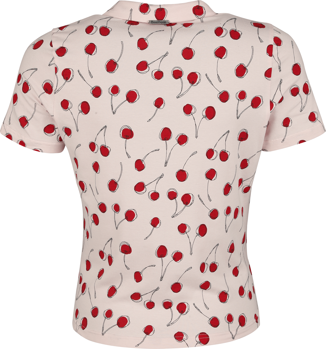 Chemisier Rockabilly de Pussy Deluxe - Cherry - Chemisier Noué à L'Avant - S à XXL - pour Femme - rose clair - Pussy Deluxe - View 2