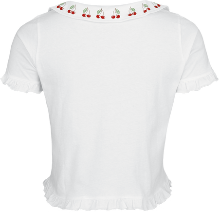 Chemisier Rockabilly de Pussy Deluxe - Mon Chéri - Chemisié Noué - S à XXL - pour Femme - blanc - Pussy Deluxe - View 2