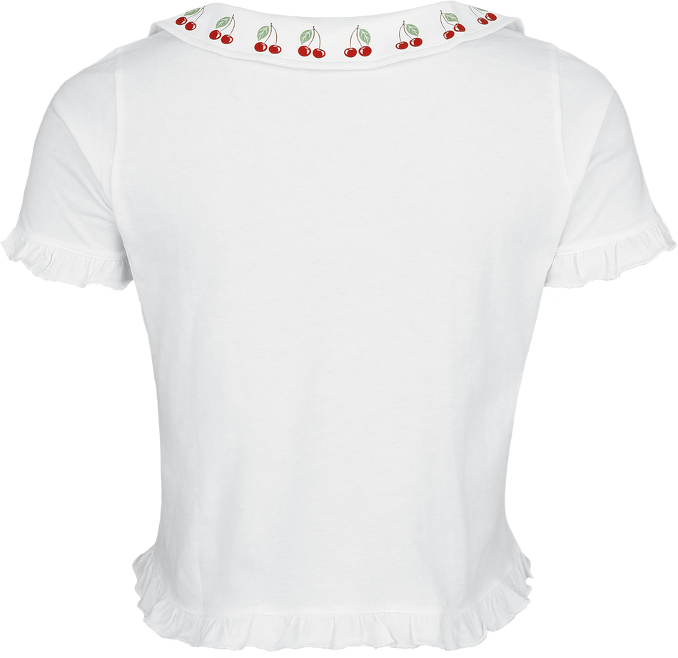 Chemisier Rockabilly de Pussy Deluxe - Mon Chéri - Chemisié Noué - S à XXL - pour Femme - blanc - Pussy Deluxe - View 2
