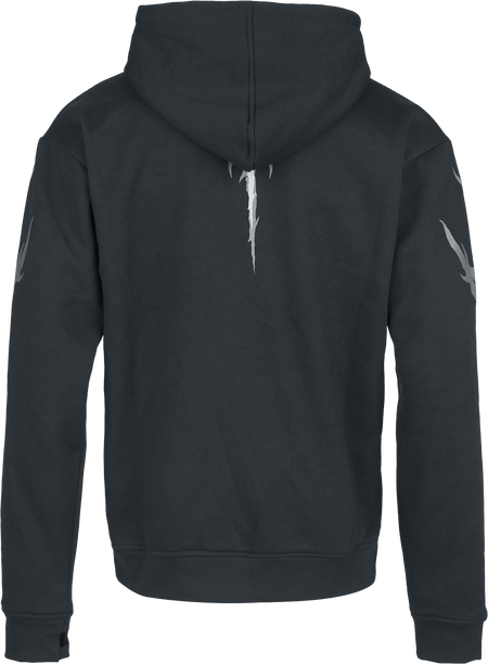 Sweat-shirt zippé à capuche Gothic de Heartless - Akumu - Haut Homme - S à 4XL - pour Homme - noir - Heartless - View 2