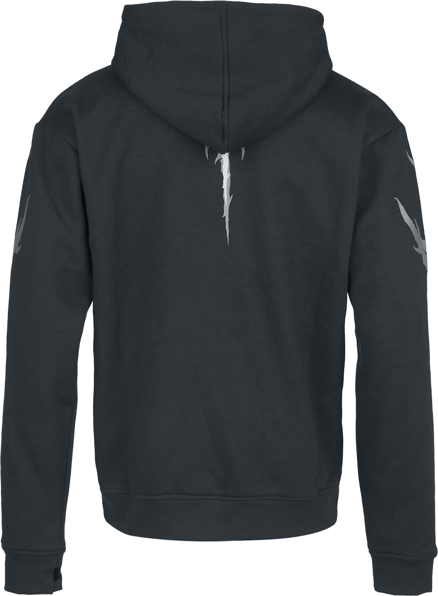 Sweat-shirt zippé à capuche Gothic de Heartless - Akumu - Haut Homme - S à 4XL - pour Homme - noir - Heartless - View 2