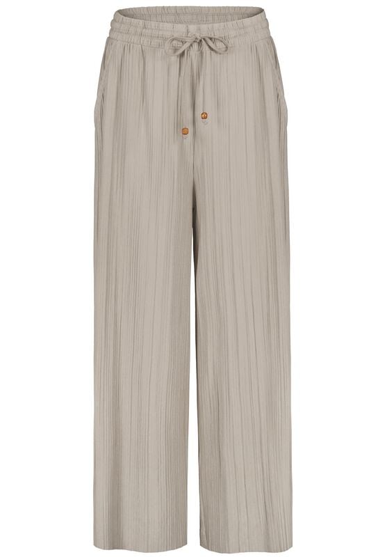 Pantalon en toile  de Sublevel - PANTALON PLISSÉ JERSEY - S à L - pour Femme - beige - Sublevel