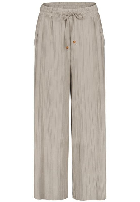 Pantalon en toile  de Sublevel - PANTALON PLISSÉ JERSEY - S à L - pour Femme - beige - Sublevel