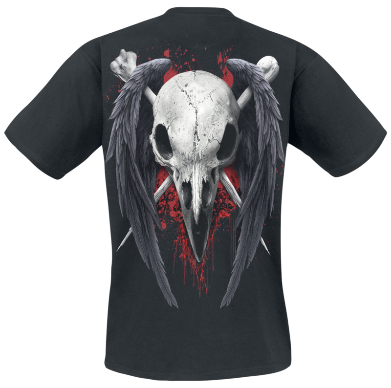 T-Shirt Manches courtes  de Spiral - Death Raven - T-Shirt - M à 4XL - pour Homme - noir - Spiral - View 2