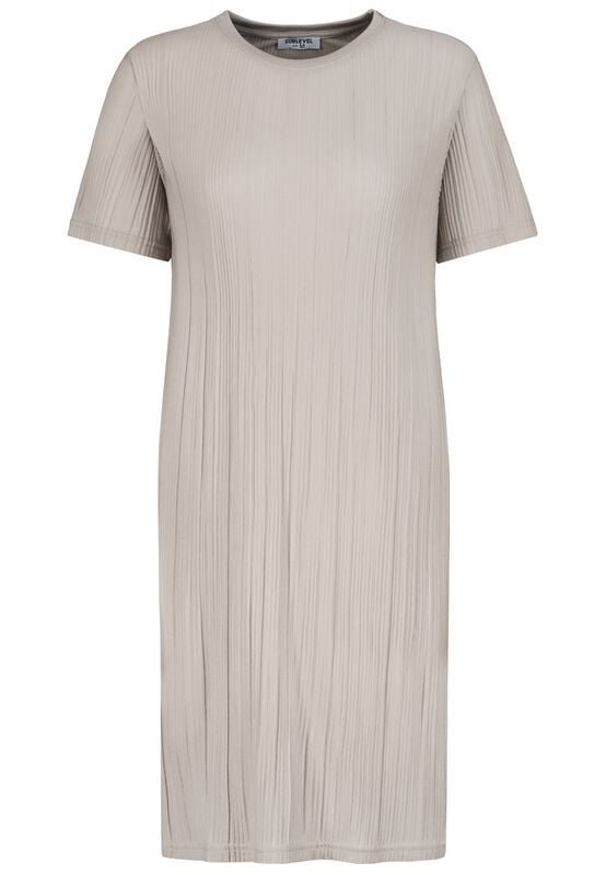 Robe mi-longue  de Authentic Style - JERSEY PLISSEE DRESS - S à XL - pour Femme - beige - Authentic Style