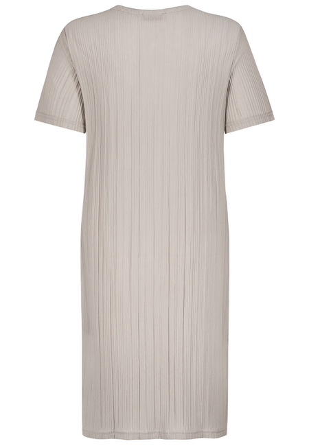 Robe mi-longue  de Authentic Style - JERSEY PLISSEE DRESS - S à XL - pour Femme - beige - Authentic Style - View 2