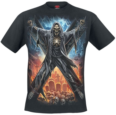 T-Shirt Manches courtes  de Spiral - Crossed Over - T-Shirt - S à 4XL - pour Homme - noir - Spiral