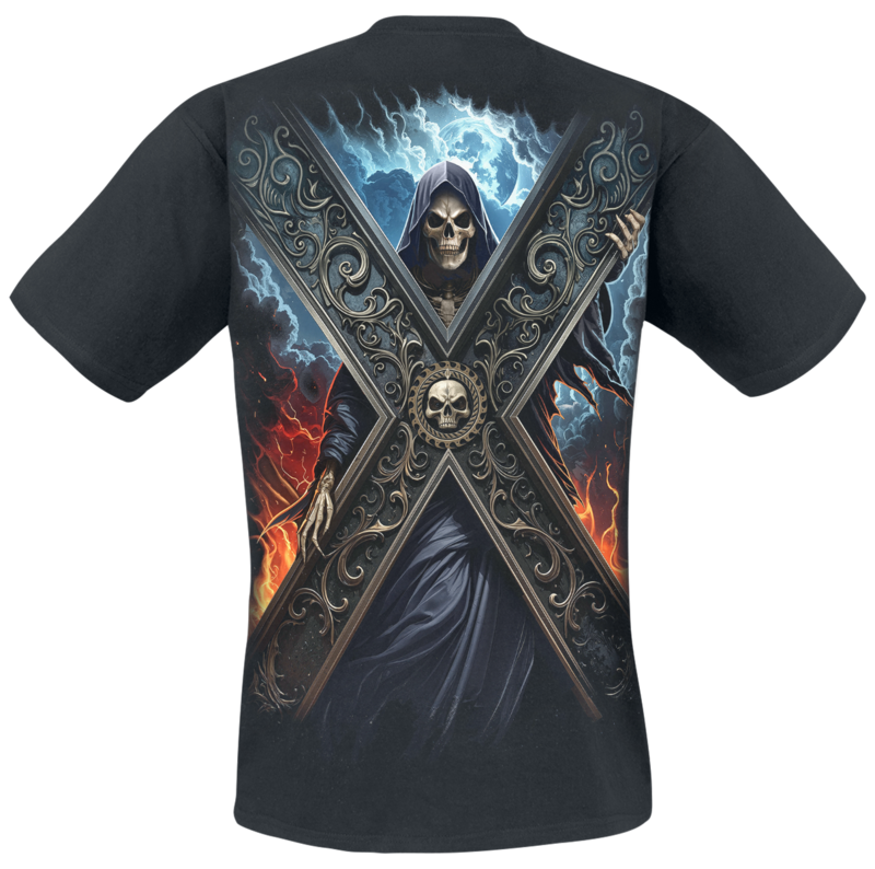 T-Shirt Manches courtes  de Spiral - Crossed Over - T-Shirt - S à 4XL - pour Homme - noir - Spiral - View 2