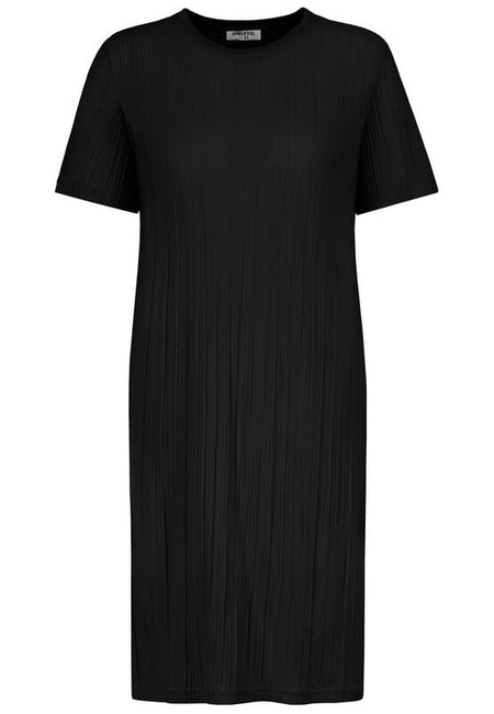 Robe mi-longue  de Sublevel - ROBE PLISSÉE JERSEY - S à L - pour Femme - noir - Sublevel