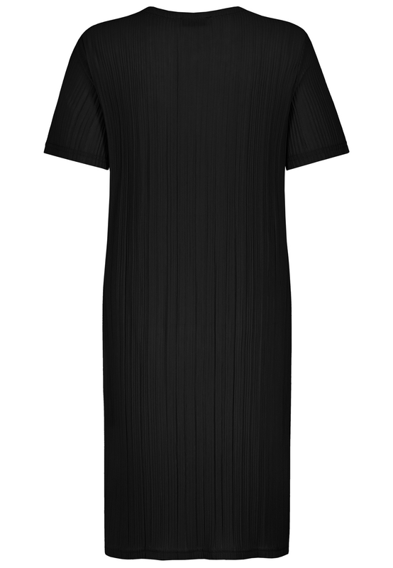 Robe mi-longue  de Sublevel - ROBE PLISSÉE JERSEY - S à L - pour Femme - noir - Sublevel - View 2
