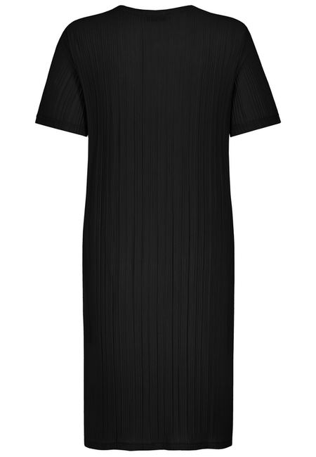 Robe mi-longue  de Sublevel - ROBE PLISSÉE JERSEY - S à L - pour Femme - noir - Sublevel - View 2