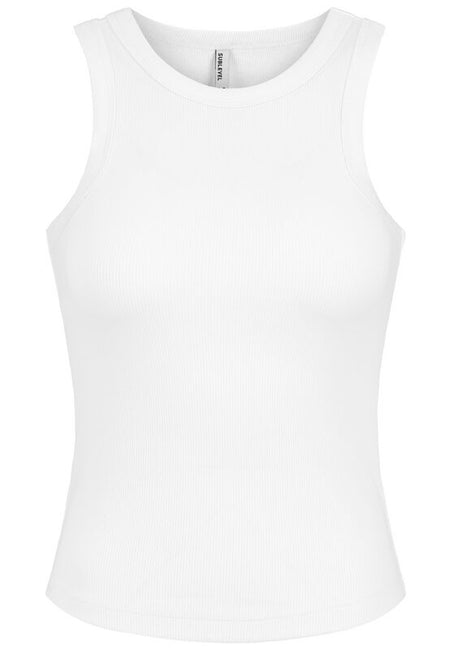 Top  de Authentic Style - RIB TANK TOP - XS à XL - pour Femme - blanc - Authentic Style