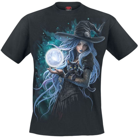 T-Shirt Manches courtes  de Spiral - Mystic Moon - T-Shirt - S à XXL - pour Unisexe - noir - Spiral