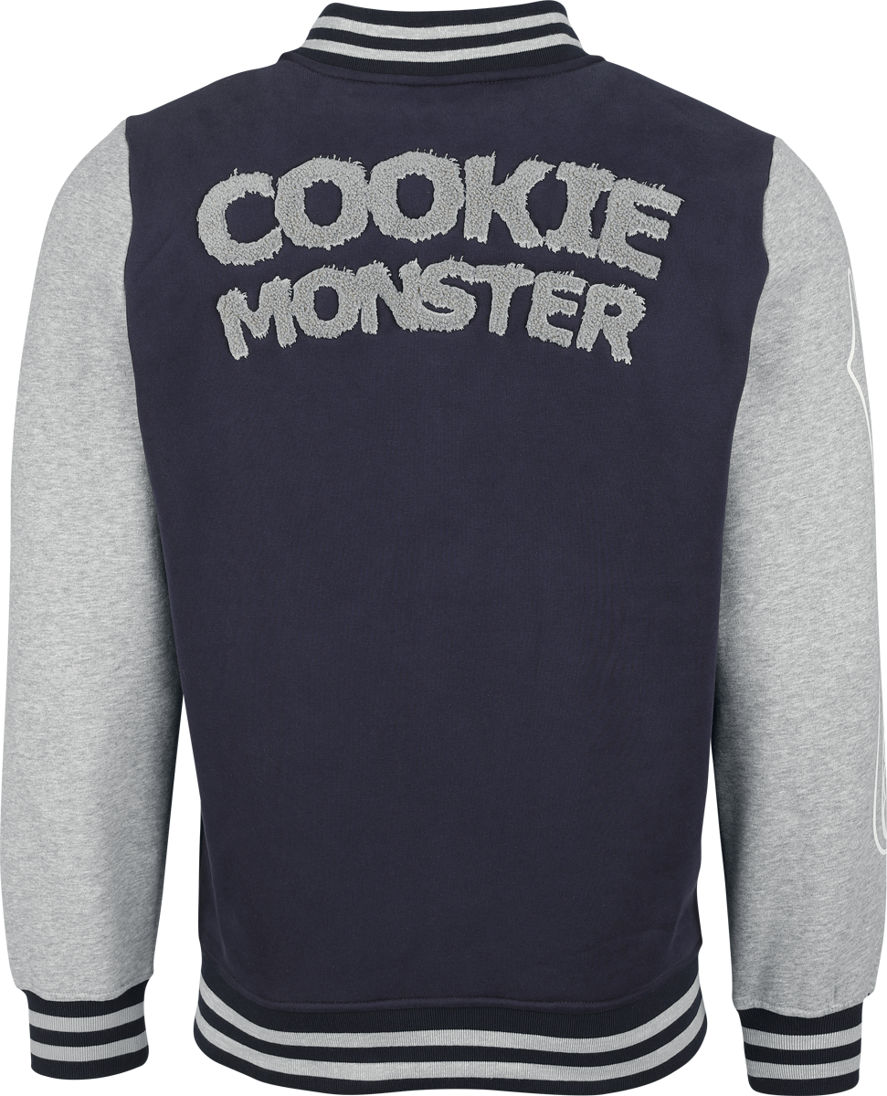 Veste Varsity  de Sesame Street - Macaron Le Glouton - S à 4XL - pour Homme - multicolore - Sesame Street - View 2